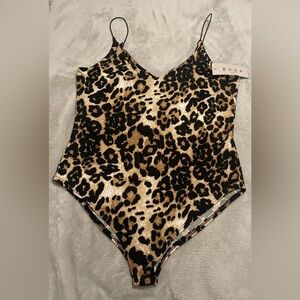 Leopard print bodysuit